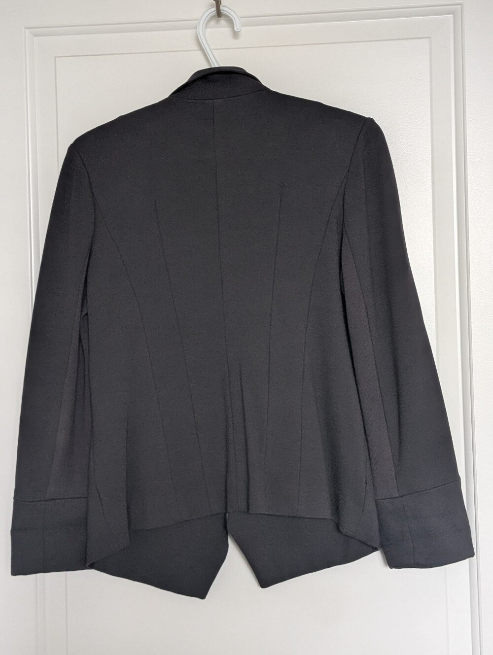 Le Château Black Open Front Waterfall Women's Blazer Jacket – Size Small - Picture 5 of 7